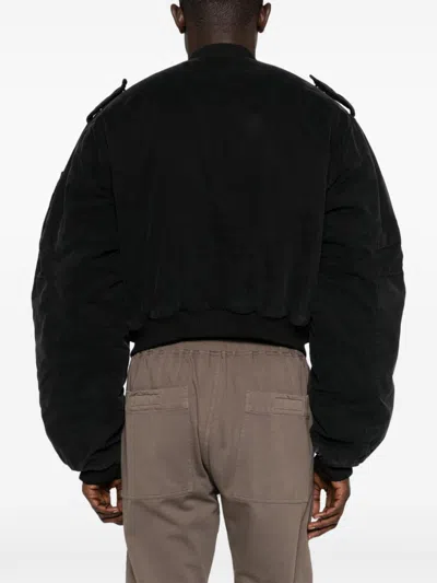 Entire Studios Hooded Broad Bomber In Black