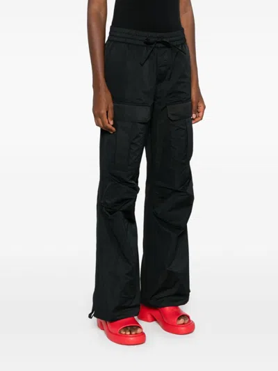 P.a.r.o.s.h Drawstring Cargo Pants In Black
