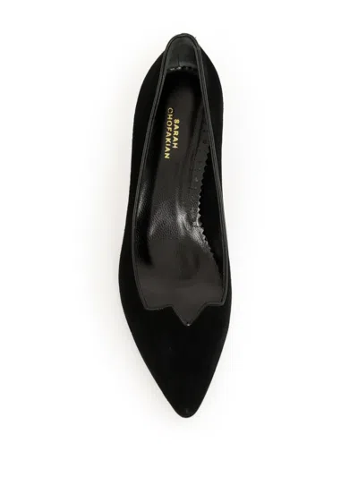 Sarah Chofakian 55mm Banoni Pumps In Black