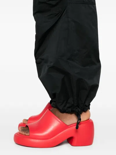 P.a.r.o.s.h Drawstring Cargo Pants In Black