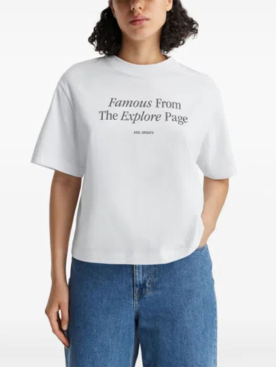 Axel Arigato Famous Printed T-shirt In White