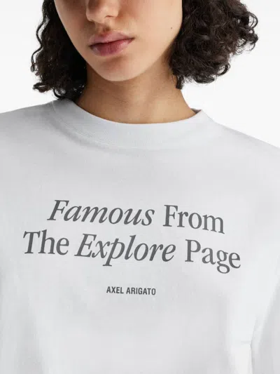 Axel Arigato Famous Printed T-shirt In White