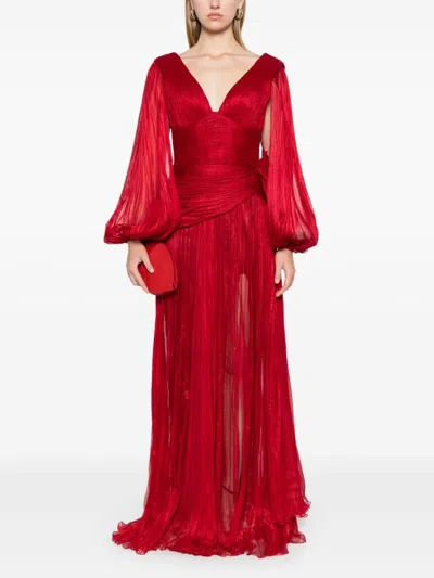 Iris Serban Lunah Gown In Red