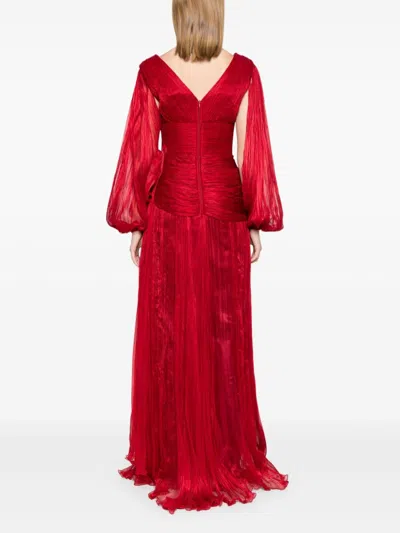 Iris Serban Lunah Gown In Red
