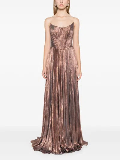 Iris Serban Ada Gown In Brown