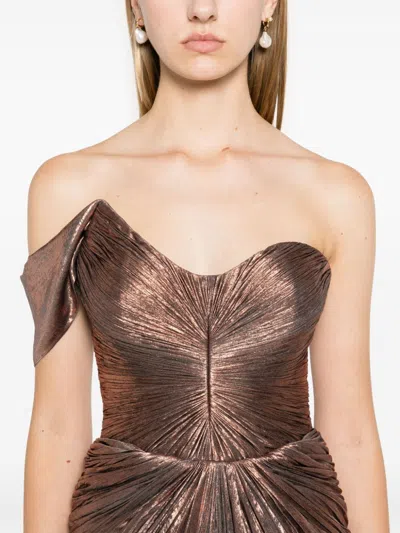 Iris Serban Zay Gown In Brown