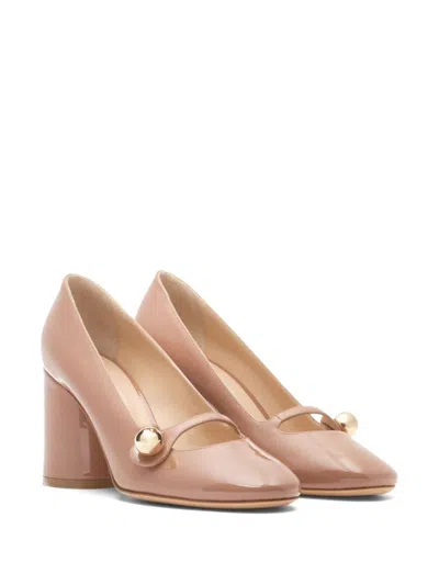 Shop Casadei 80mm Cleo Pumps In Neutrals