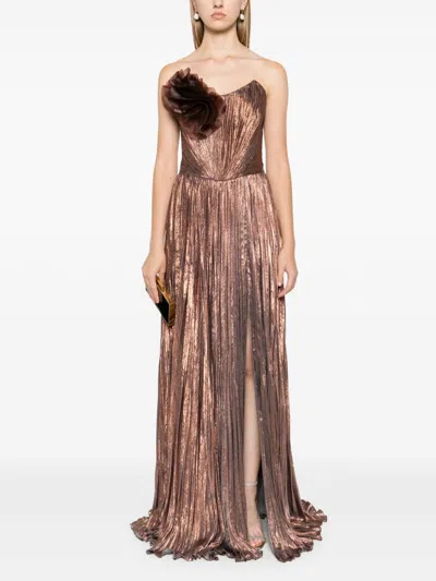 Iris Serban Clerre Gown In Brown