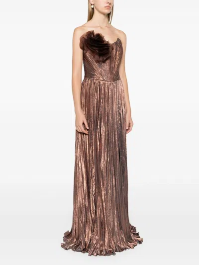 Iris Serban Clerre Gown In Brown
