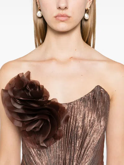Iris Serban Clerre Gown In Brown