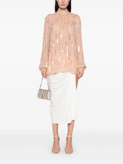 Amen Sequinned Blouse In Pink