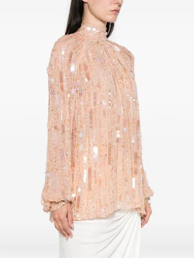 Amen Sequinned Blouse In Pink