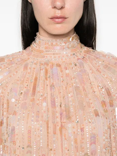 Amen Sequinned Blouse In Pink