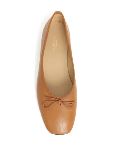 Sarah Chofakian Desk Ballerina Flats In Brown