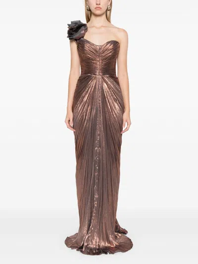 Iris Serban Lucien Gown In Brown