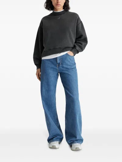 Axel Arigato Crew Signature Sweatshirt In Grey