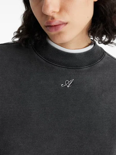 Axel Arigato Crew Signature Sweatshirt In Grey