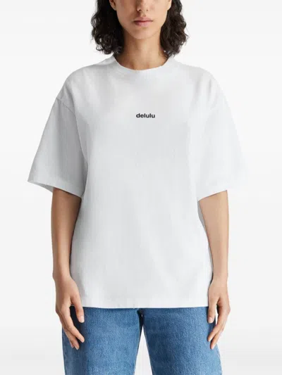 Axel Arigato Delulu Distressed T-shirt In White