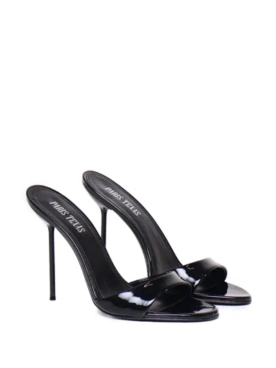 Paris Texas Lidia 105mm Patent-leather Sandals In Black