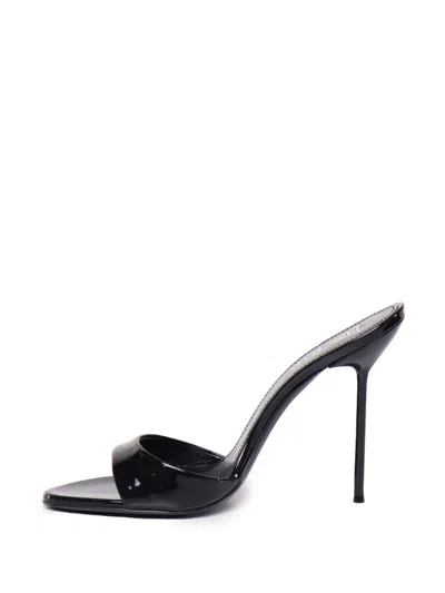 Paris Texas Lidia 105mm Patent-leather Sandals In Black