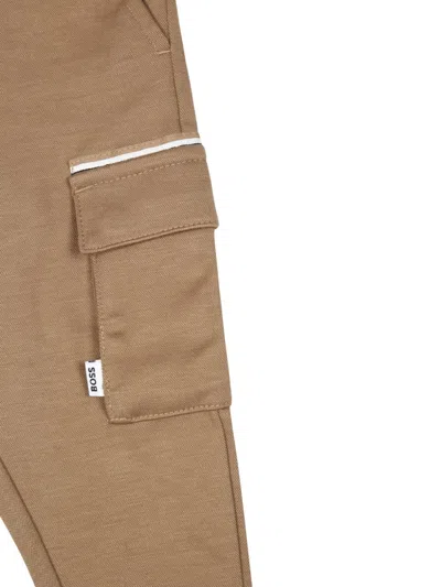 Bosswear Ribbed-waistband Trousers In Neutrals
