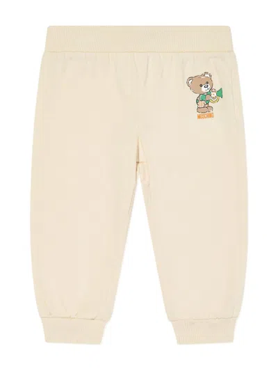 Moschino Teddy Bear-print Trouser Set In Neutrals