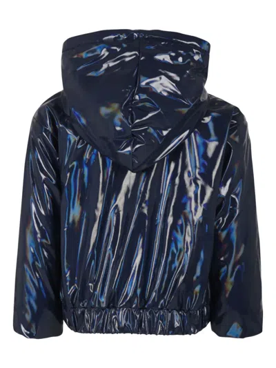 Billieblush Logo-print Jacket In Blue