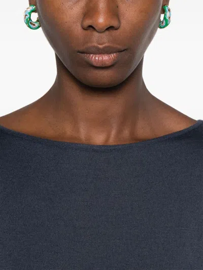 Brunello Cucinelli Fine-knit Sweater In Blue