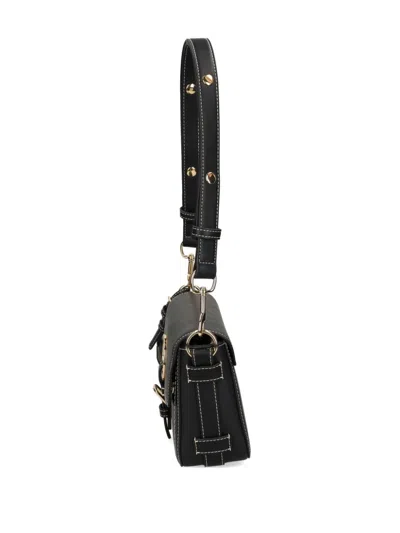 Love Moschino Logo Eyelet Nero Shoulder Bag In Black