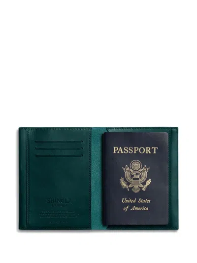 Shop Shinola Leather Passport Holder In Green