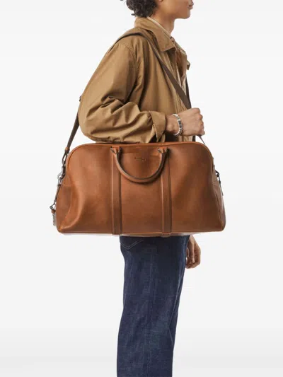 Shinola Leather Holdall In Brown