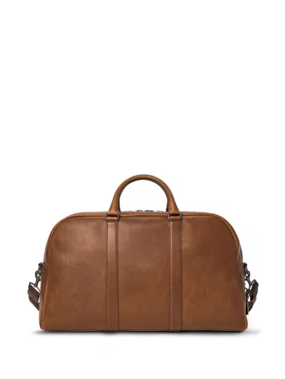 Shinola Leather Holdall In Brown