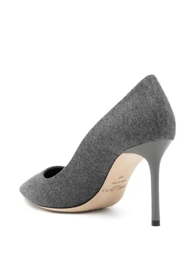 Jimmy Choo 85mm Romy Pumps In Grey