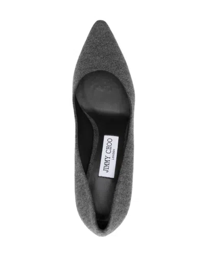 Jimmy Choo 85mm Romy Pumps In Grey