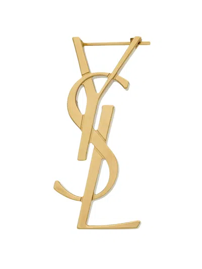 Saint Laurent Single Earring "cassandras" In Gold