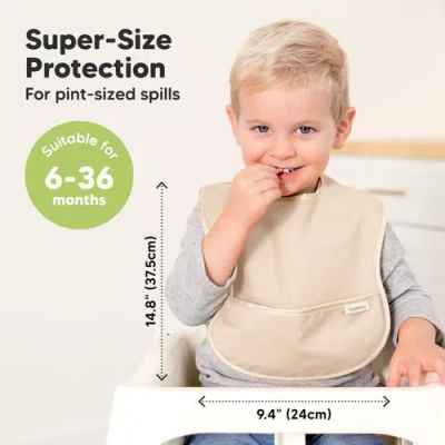 Keababies 3-pack Presto Waterproof Bibs In Slate