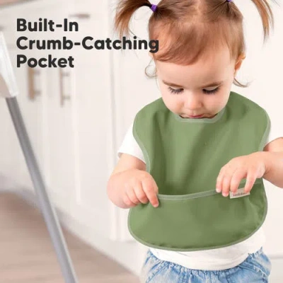 Keababies 3-pack Presto Waterproof Bibs In Slate