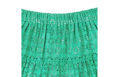 Shop Busy Bees Pixie Skirt In Green Eyelet