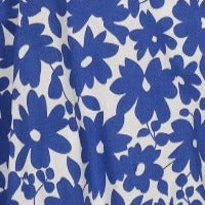 Busy Bees India Shoulder Tie Sundress In Blue Poppy