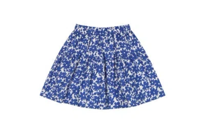 Shop Busy Bees Pixie Skirt In Blue Poppy