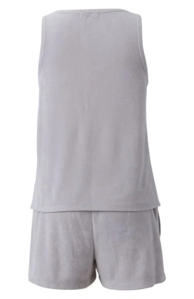 Barefoot Dreams ® Cozyterry Luxechic Tank & Shorts Pajamas In Fog Gray