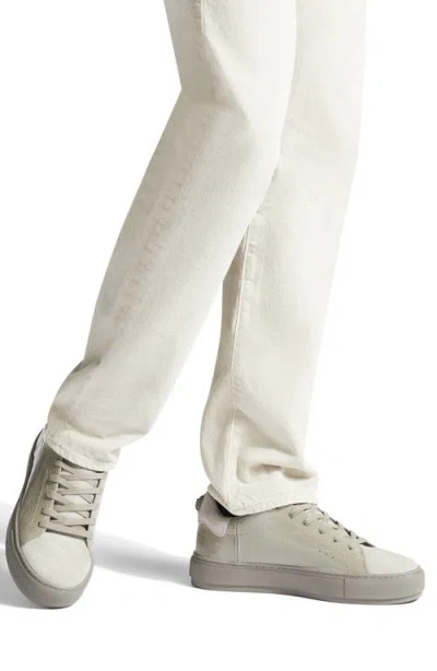 Kurt Geiger Laney Croc Embossed Lace Up Sneakers In Grey