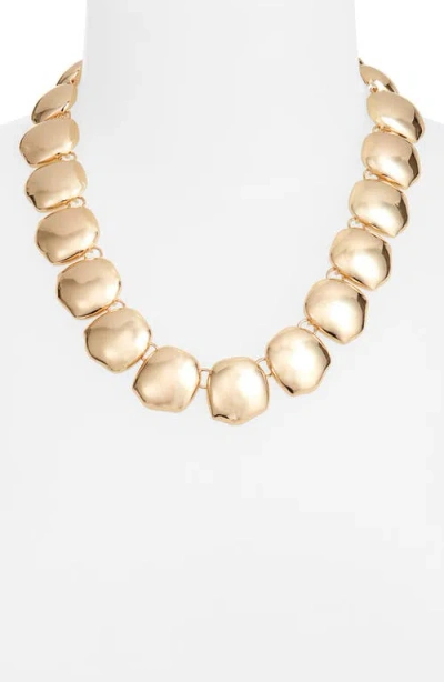 Open Edit Molten Orb Collar Necklace In Gold
