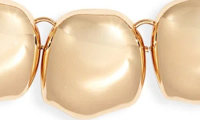 Open Edit Molten Orb Collar Necklace In Gold
