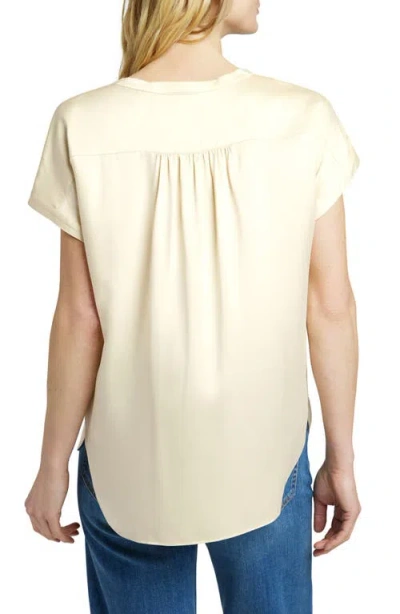 Faherty Sandwashed Silk Desmond Top In Pearled Ivory