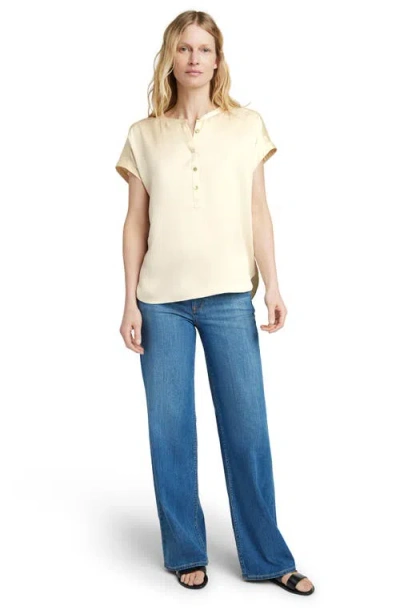 Faherty Sandwashed Silk Desmond Top In Pearled Ivory