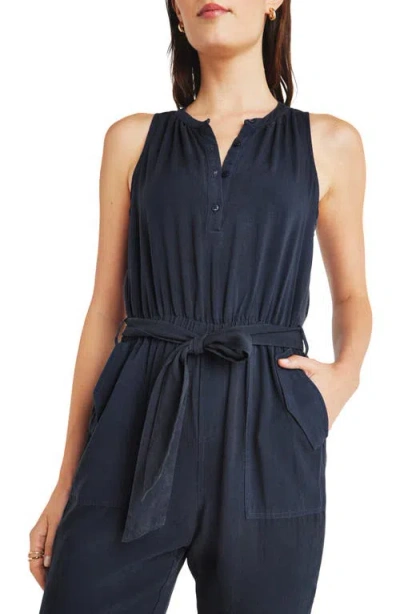 Splendid Colette Jumpsuit In Navy