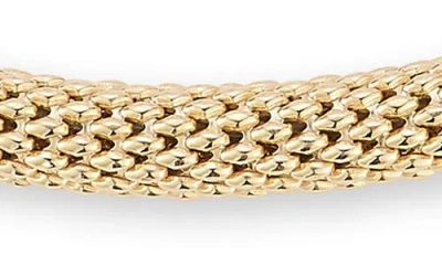Chloe & Madison Chloe And Madison Two-tone Popcorn Textured Bangle Bracelet In Gold