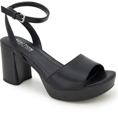 Reaction Kenneth Cole Ryanne Platform Sandal In Black
