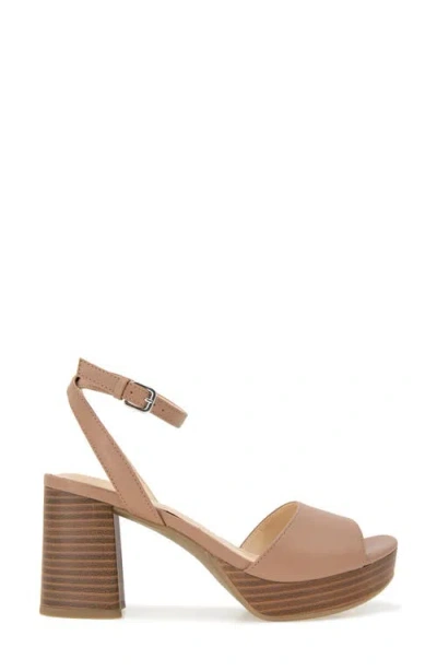 Reaction Kenneth Cole Ryanne Platform Sandal In Classic Tan